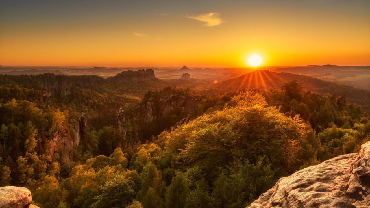 4-Bettzimmer Saechsische Schweiz Mittelndorf 외부 사진